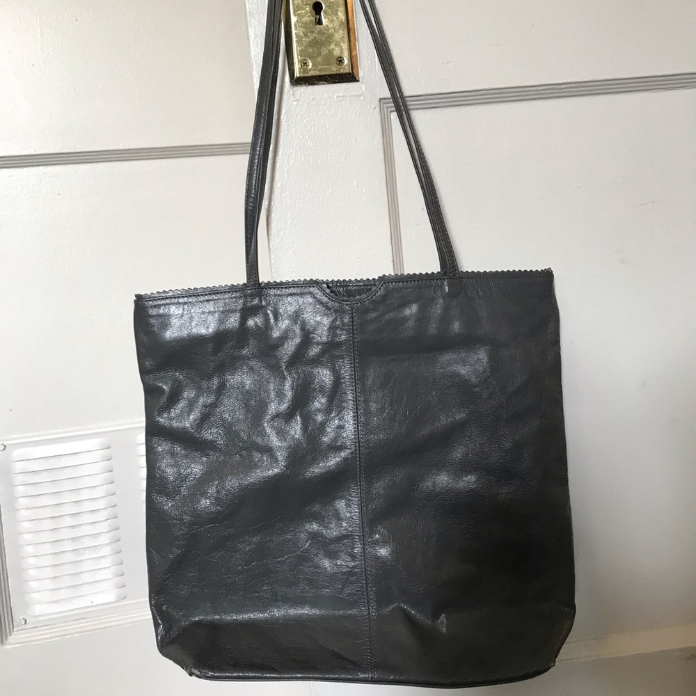 Latico Authentic Leather Handbag in Gray